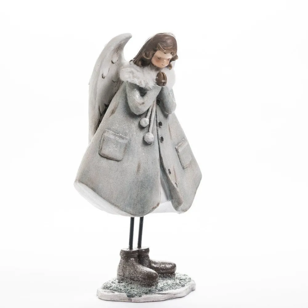 RETIF Ange En Ceramique Gris L 30 X H 51 Cm Best
