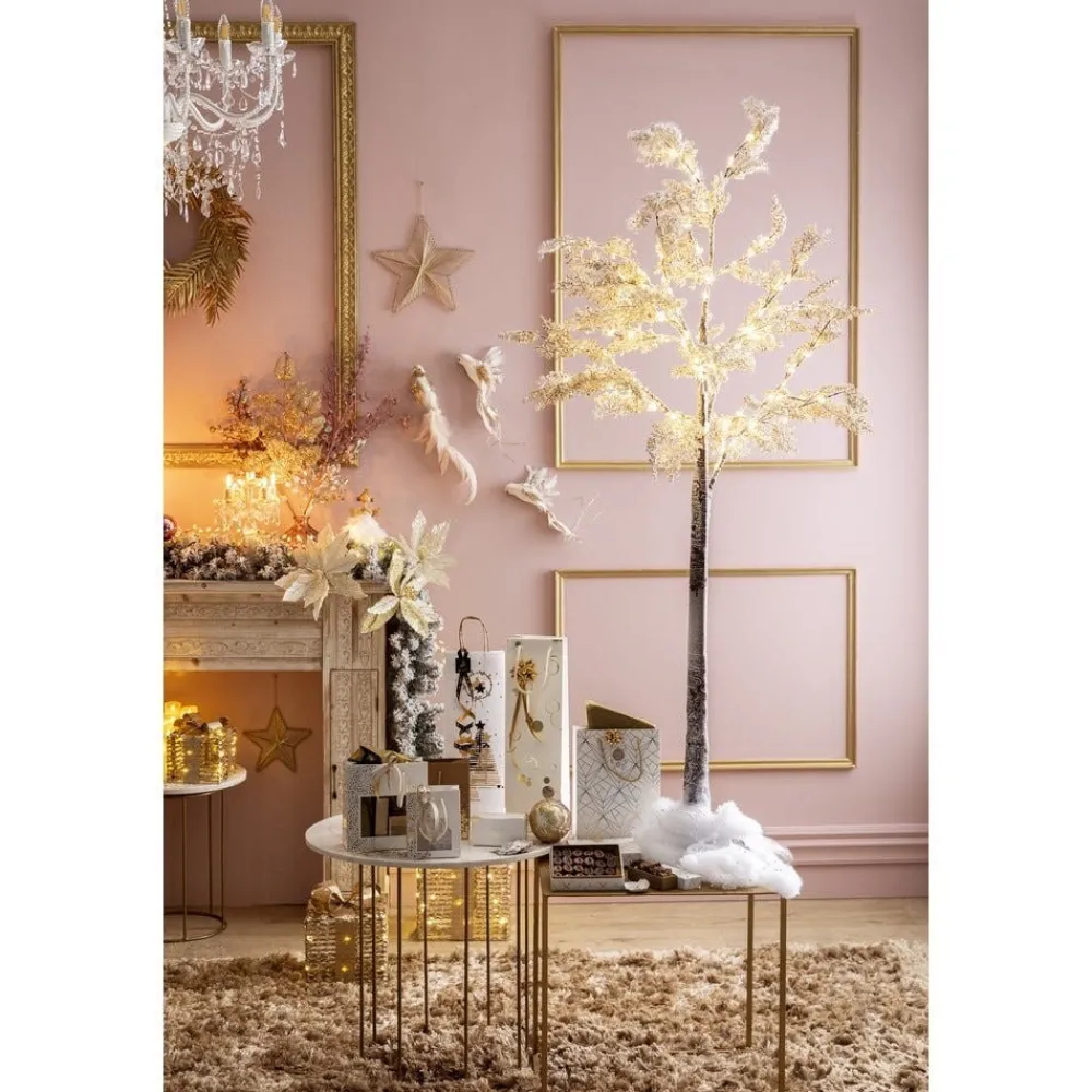 RETIF Arbre Lumineux Fleurs Blanches Micro Led Blanc Chaud H180Cm Cheap