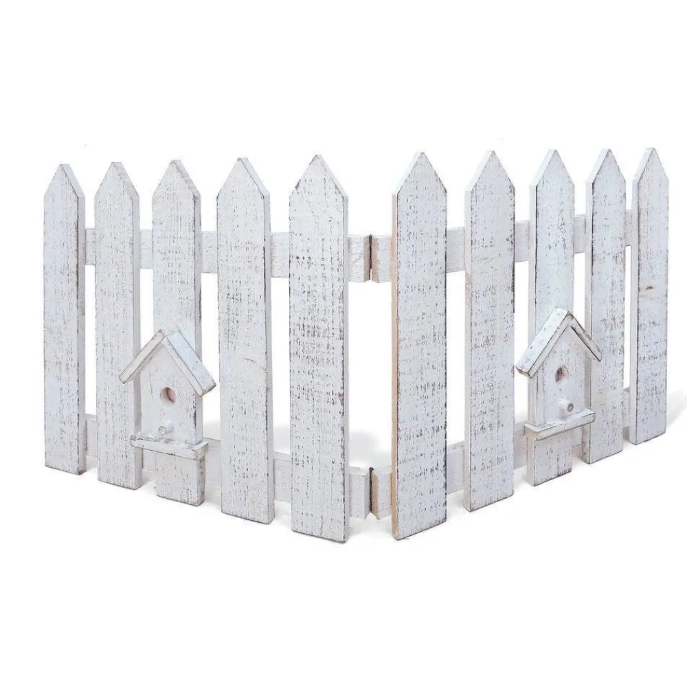 RETIF Barriere En Bois Blanc Enneigee 70X30Cm New