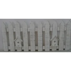 RETIF Barriere En Bois Blanc Enneigee 70X30Cm New