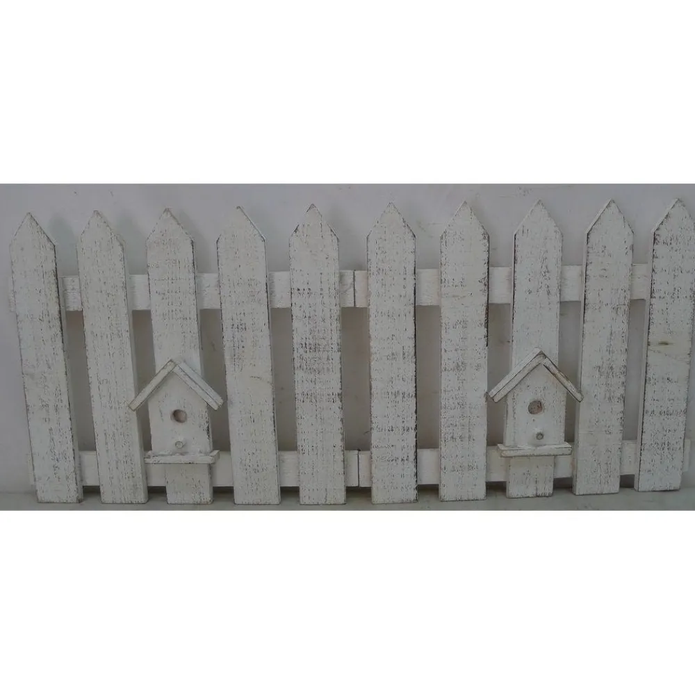 RETIF Barriere En Bois Blanc Enneigee 70X30Cm New