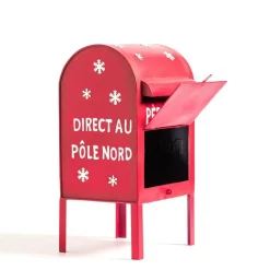 RETIF Boite Aux Lettres Pere Noel En Metal Rouge L 27 X P 27 X H 52 Cm Sale