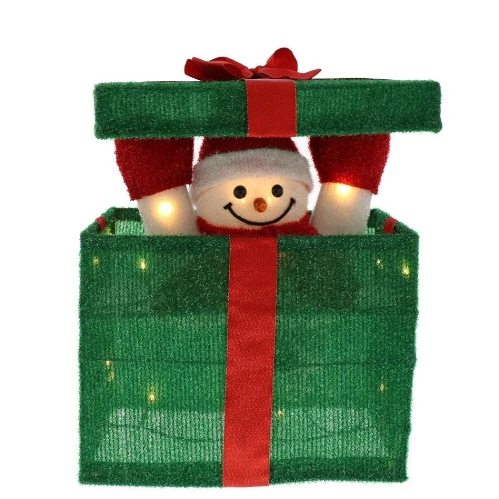 RETIF Boite Cadeau Animee Avec Bonhomme De Neige 28X20X36Cm Best