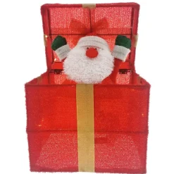 RETIF Boite Cadeau Animee Avec Pere Noel 28X20X30Cm Clearance