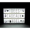 RETIF Boite Message Lumineuse Noire Et Blanc L 30 X H 22 Cm Sale