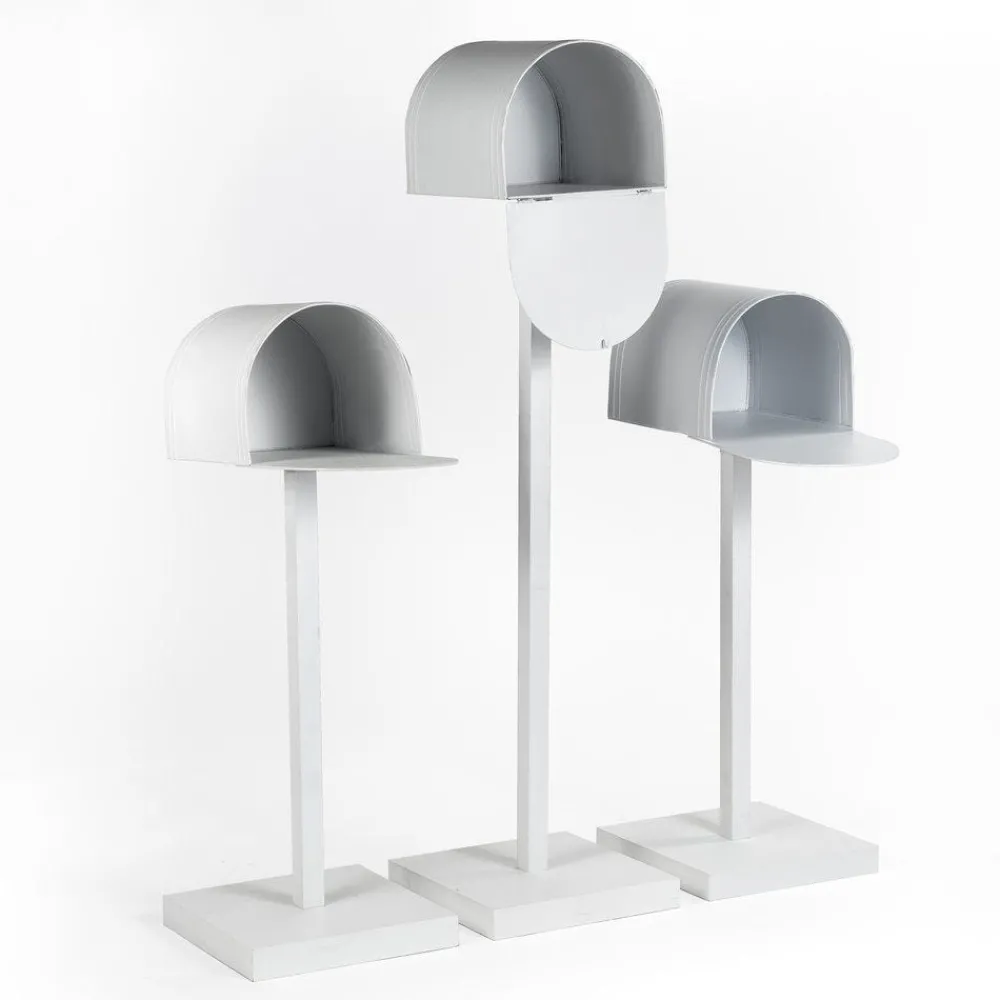 RETIF Boites Aux Lettres Metal Blanc H.85+120 - Par 3 Shop