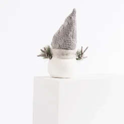 RETIF Bonhomme De Neige Blanc Et Gris Assis H46 Ou 56Cm - 2 Modeles Possibles Discount