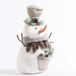 RETIF Bonhomme De Neige Blanc Et Gris H 53 Cm Cheap