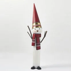RETIF Bonhomme De Neige En Metal L 27 X P 18,5 X H 90,5 Cm Clearance