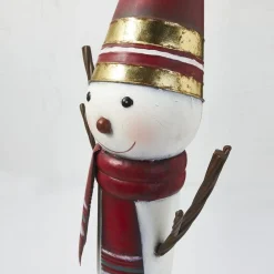 RETIF Bonhomme De Neige En Metal L 27 X P 18,5 X H 90,5 Cm Clearance