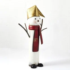 RETIF Bonhomme De Neige En Metal L 42,5 X P 19 X H 73 Cm New