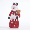 RETIF Bonhomme De Neige En Ouate Rouge Et Blanc L 54 X H 122 Cm New
