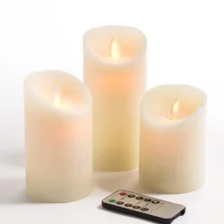 RETIF Bougies A Led Assorties O7,5 H 10 / 12,5 Et 15Cm - Boite De 3 Shop