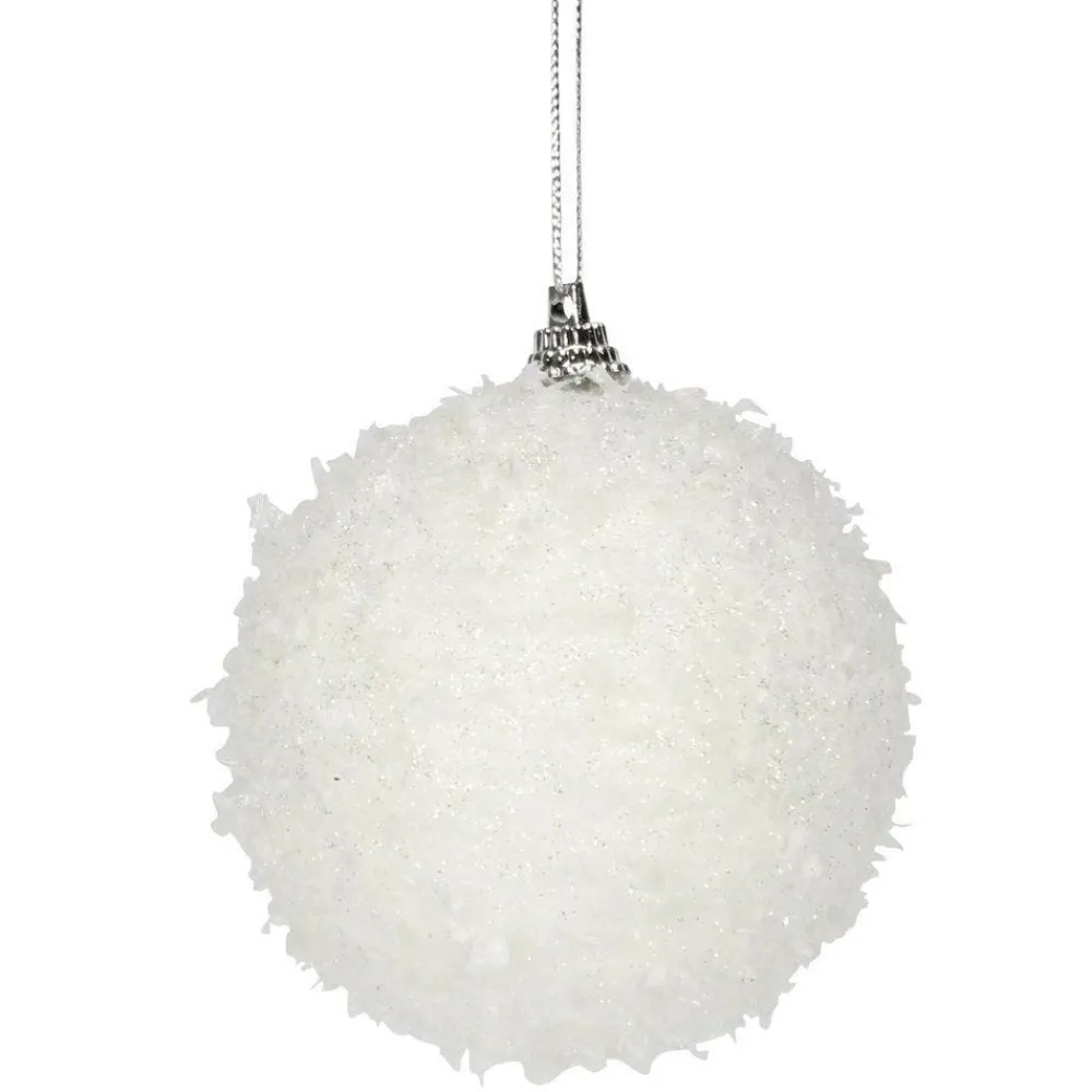RETIF Boule De Neige O10Cm Blanc Paillete Fashion