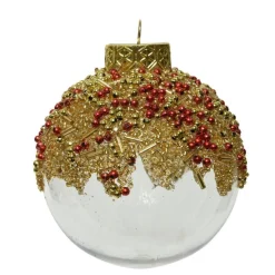 RETIF Boule De Noel Incassable Blanche Avec Perles O8Cm Shop