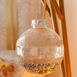 RETIF Boule De Noel Transparente Decor Paillettes O8Cm - 2 Coloris Possibles Cheap