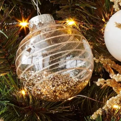 RETIF Boule De Noel Transparente Decor Paillettes O8Cm - 2 Coloris Possibles Cheap