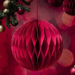 RETIF Boule En Papier Rouge O 30 Cm Discount