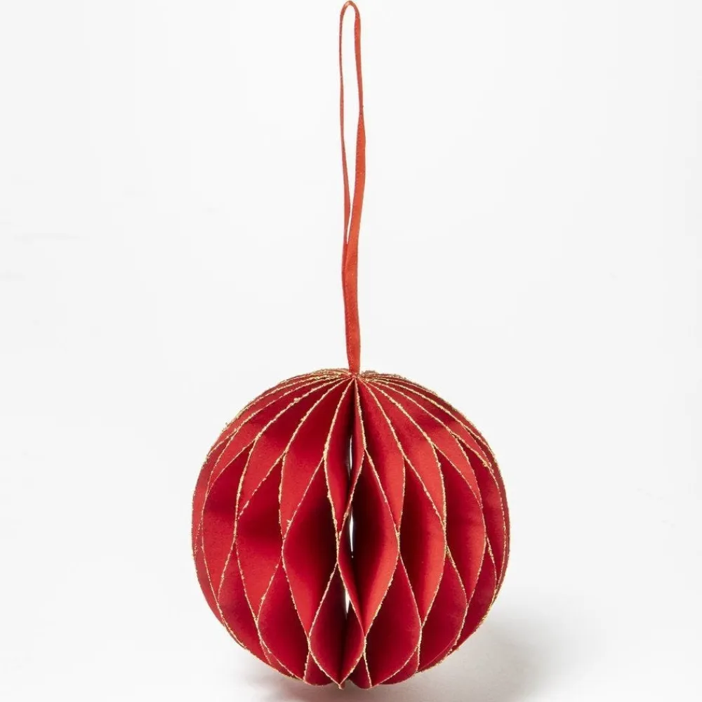 RETIF Boule En Papier Rouge O 10 Cm Fashion