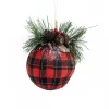 RETIF Boule En Tissu Ecossais Avec Decor Sapin O 14 Cm Discount