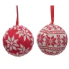 RETIF Boule Laine Decor Flocons O 8 Cm - 2 Modeles Possibles Clearance