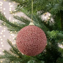 RETIF Boule Perles Et Paillettes Vieux Rose O8Cm Shop