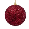 RETIF Boules A Paillettes Etoiles Rouges O 8 Cm - Boite De 6 Shop