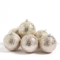RETIF Boules Champagne Glitter O 10 Cm - Boite De 6 Online