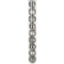 RETIF Boules De Noel Argent Assorties O6Cm - Par 9 Flash Sale