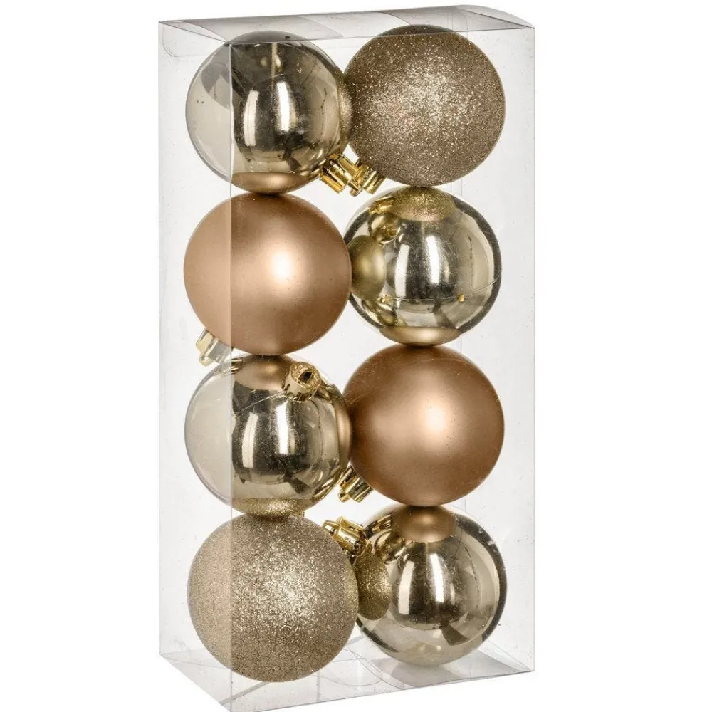 RETIF Boules De Noel Or Assorties O7Cm - Par 8 Online