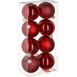 RETIF Boules De Noel Rouge Assorties O7Cm - Par 8 Sale