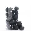 RETIF Boules En Plastique Noir O 4 A 6Cm - Finitions Assorties - Boite De 30 Fashion