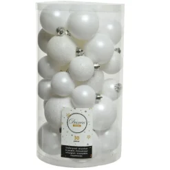 RETIF Boules Incassables Blanc Assorties O4 A 6Cm - Boite De 30 Best Sale