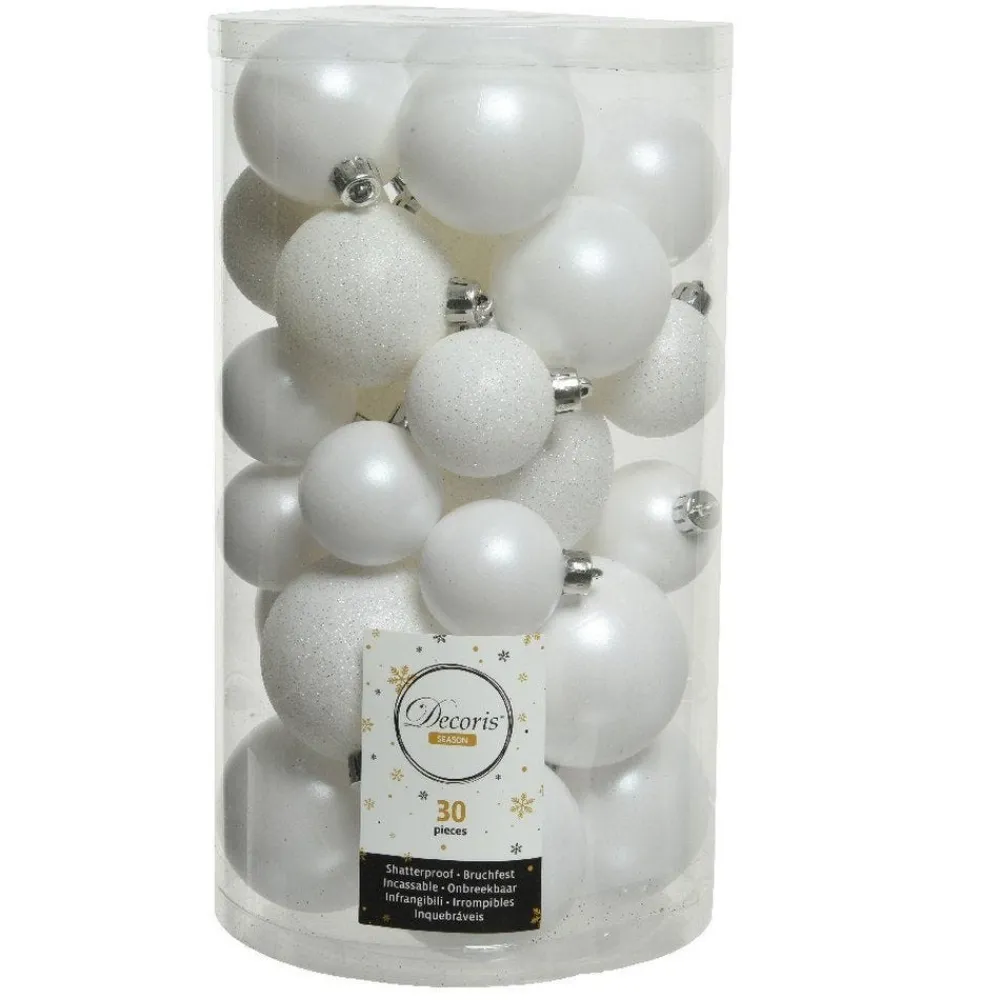 RETIF Boules Incassables Blanc Assorties O4 A 6Cm - Boite De 30 Best Sale