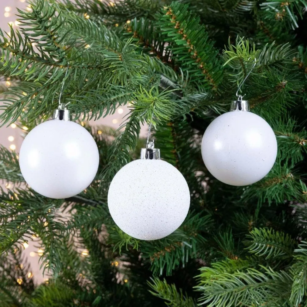RETIF Boules Incassables Blanc Assorties O4 A 6Cm - Boite De 30 Best Sale