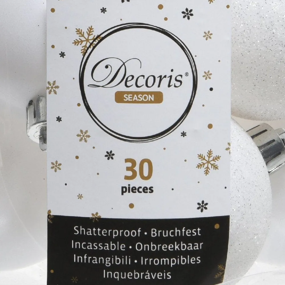 RETIF Boules Incassables Blanc Assorties O4 A 6Cm - Boite De 30 Best Sale