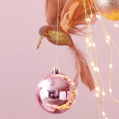 RETIF Boules Incassables Rose Gold Brillant-Mat-Paillettes Mix O10Cm - Par 4 Best