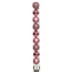 RETIF Boules Incassables Rose Gold Brillant-Mat-Paillettes Mix O6Cm - Par 10 Flash Sale