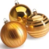 RETIF Boules Or En Plastique Finitions Assorties D.15Cm - Par 3 Best