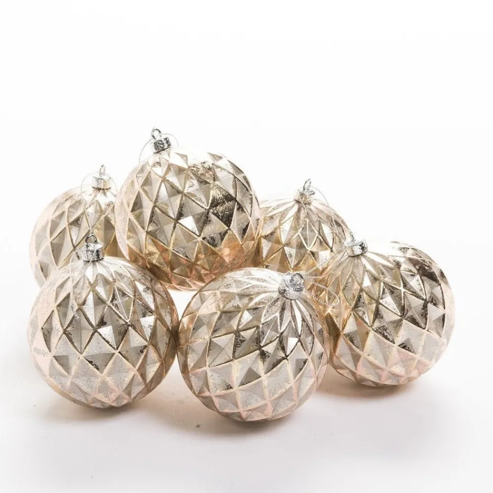 RETIF Boules Or Glitter O 10 Cm - Boite De 6 Discount