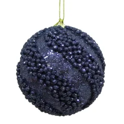RETIF Boules Perlees Bleu Nuit O 10 Cm - Boite De 6 Best