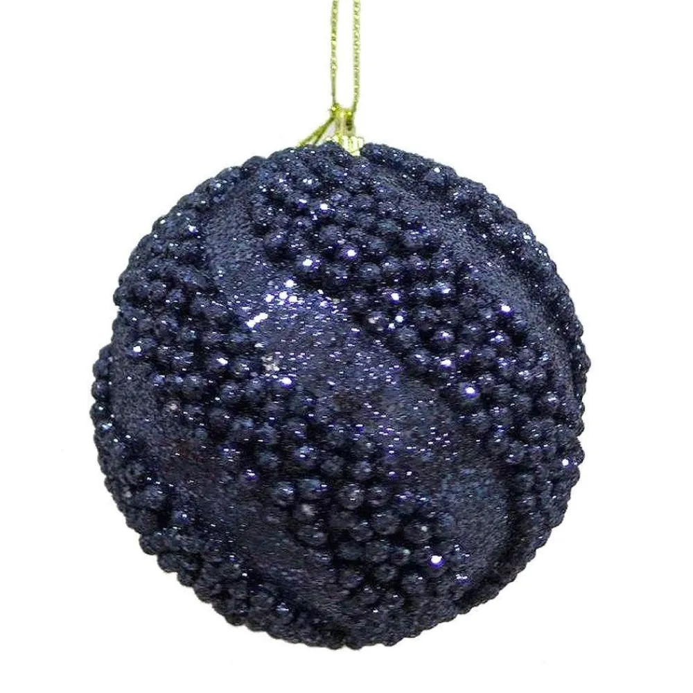 RETIF Boules Perlees Bleu Nuit O 10 Cm - Boite De 6 Best