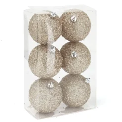 RETIF Boules Roses Glitter O 10 Cm - Boite De 6 Sale
