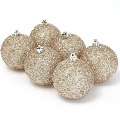 RETIF Boules Roses Glitter O 10 Cm - Boite De 6 Sale