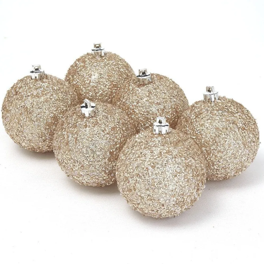 RETIF Boules Roses Glitter O 10 Cm - Boite De 6 Sale