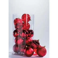 RETIF Boules Rouges 5 Finitions Assorties En 10Cm - Par Boite De 20 Discount