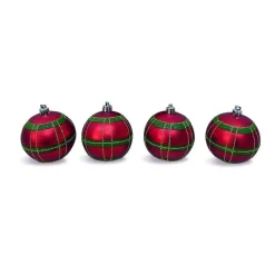 RETIF Boules Tartan O 8 Cm - Boite De 4 Best Sale