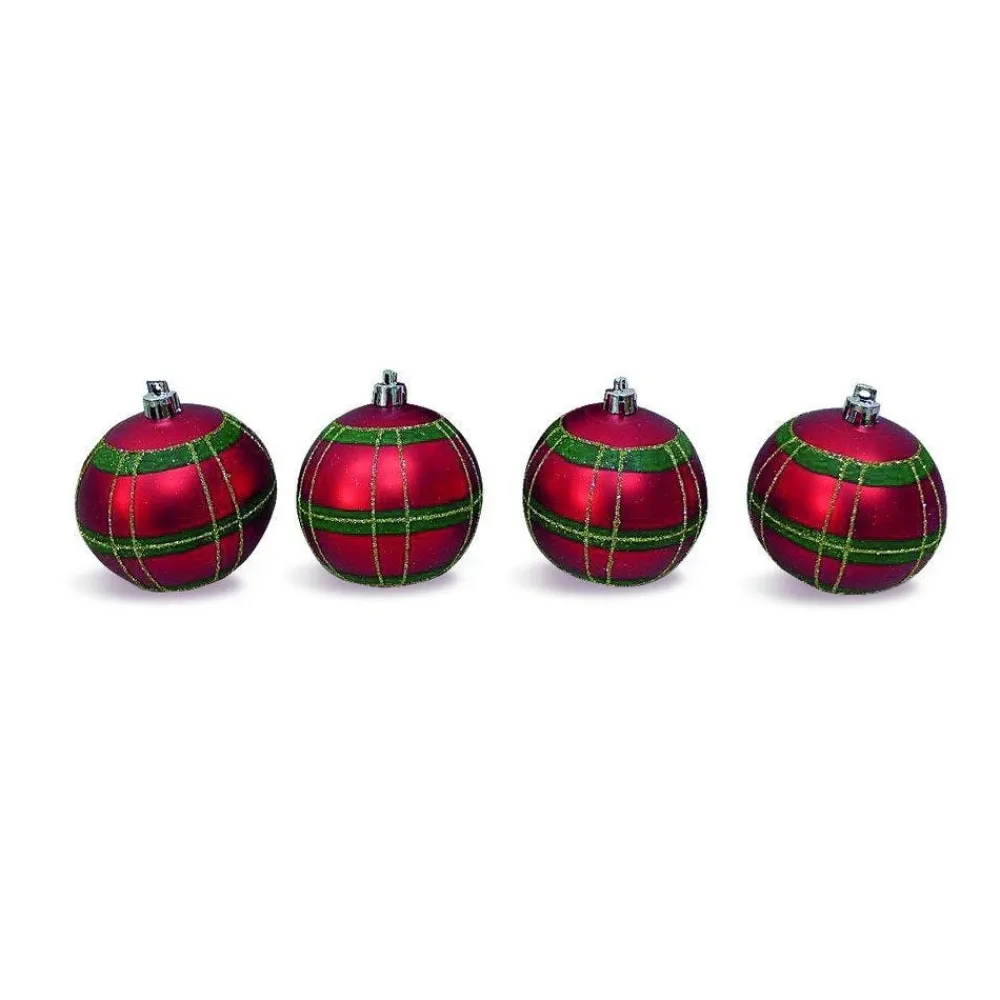 RETIF Boules Tartan O 8 Cm - Boite De 4 Best Sale