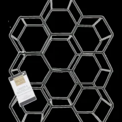 RETIF Casier Bouteilles Filaire Noir En Nid D'Abeilles Hot