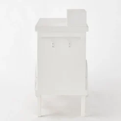 RETIF Charrette Bois Blanc 1 Porte 4 Cases Et Presentoir L120 X P55 X H90 Cm Discount